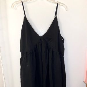 *Maternity* Forever 21 Black Rhinestone Slip Dress